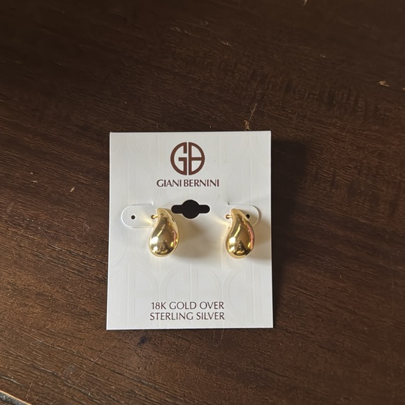 Giani Bernini Sterling Silver Teardrop Stud Earrings - Picture 3 of 4